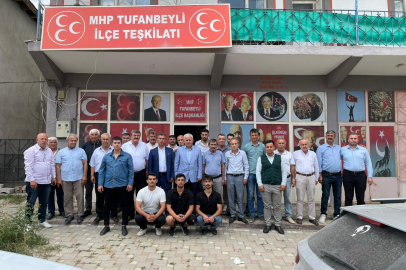 Milliyetçi Hareket Partisi Tufanbeyli İlçe Başkanlığı’nda bayrak değişimi