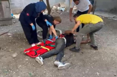 Polisi gören torbacı damdan atlayıp ayağını kırdı