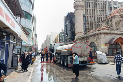 Adana’da kuyumcu atölyesi dış cephesinde çıkan yangın korkuttu