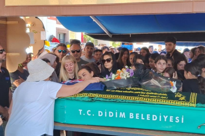 Trafik kazasında hayatını kaybeden Derin Kıray, Didim’de son yolculuğuna uğurlandı