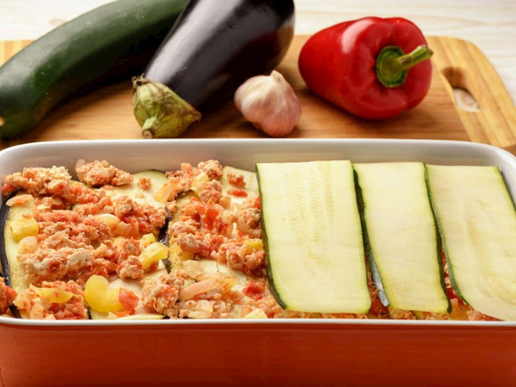 Kaşarlı kabak lazanya