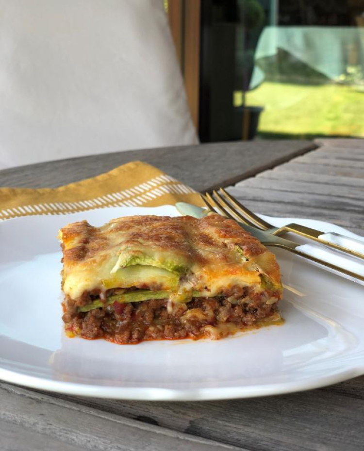 Kaşarlı kabak lazanya