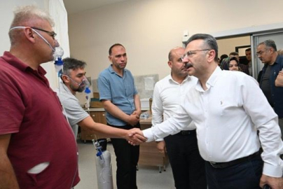 Eskişehir Valisi Aksoy’dan yangında yaralanan orman işçilerine ziyaret