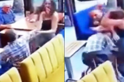 Kadın garsona tokat atan müşteri hayatının dersini aldı