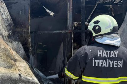 Alevlere teslim olan konteyner kullanılamaz hale geldi