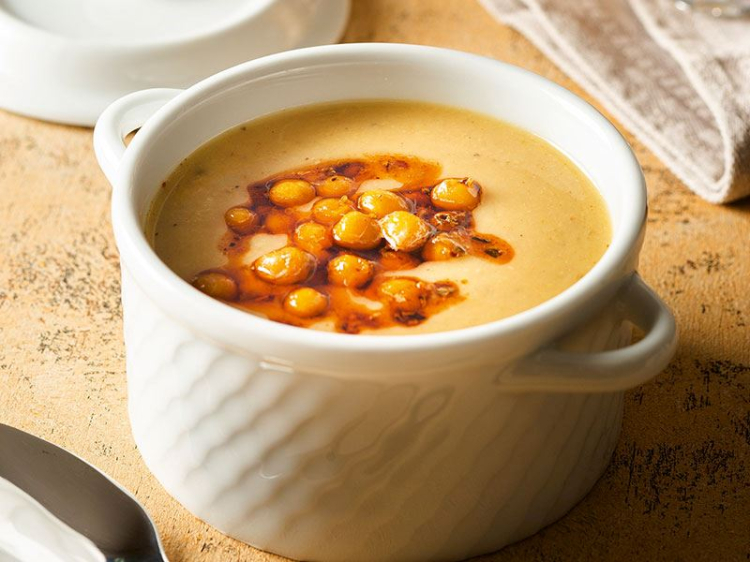 Sarımsaklı Nohut Çorbası 