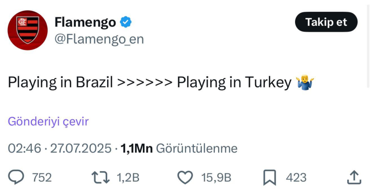 Transferde Beşiktaş ve Trabzonspor'a çalım atan Flamengo'dan Türk kulüplerine olay gönderme 2