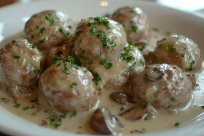 Az Malzemeyle Hazırlanan Pratik ve Lezzetli Kremalı Mantarlı Köfte Tarifi