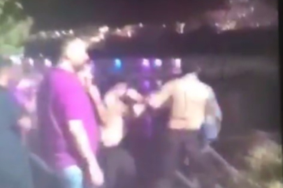 Şırnak'ta mahalle bekçileri ile bir grubun yumruklu kavgası kamerada