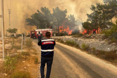 Mersin’deki orman yangınında jandarma ekipleri aktif rol aldı