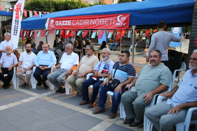 AGD Adana Şubesi’nden Gazze için nöbet çadırı