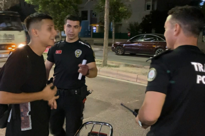 Aksaray'da plakasız motosikletle yakalandı, "Yakından çekme çirkin çıkıyorum" dedi