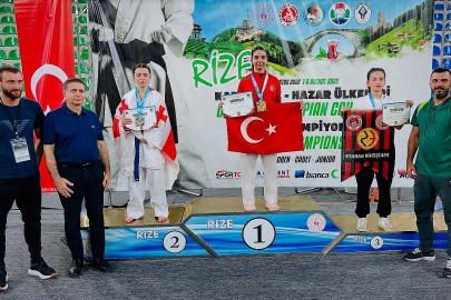 Adanalı Milli Sporcu Turna Gürbüz, Karadeniz-Hazar Ülkeleri Şampiyonasında altın madalya kazandı