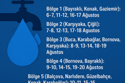 İzmir’de su kesintisi ne zaman ve hangi saatlerde olacak? İşte 11 ilçenin takvimi...