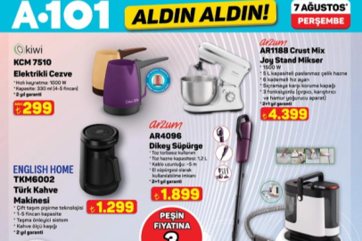 A101 7 Ağustos aktüel ürünler kataloğu yayımlandı: Akülü araba, dikey süpürge ve daha fazlası indirimde!