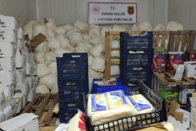 Ankara’da 12 milyon liralık güvenilir olmayan gıda ürünü ele geçirildi   