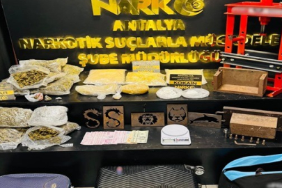 Antalya’da narkotik operasyonu