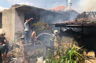 Burdur'daki yangında 6 kişi dumandan zehirlendi