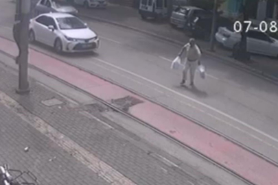 Kaza anı saniye saniye kamerada