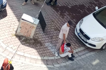 Esenyurt'ta televizyon hırsızı genç tarafından sokakta yakalandı