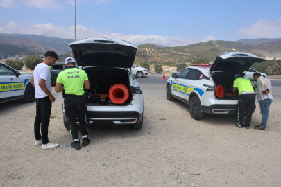 Hatay’da dron destekli trafik denetiminde kural ihlallerine ceza yağdı