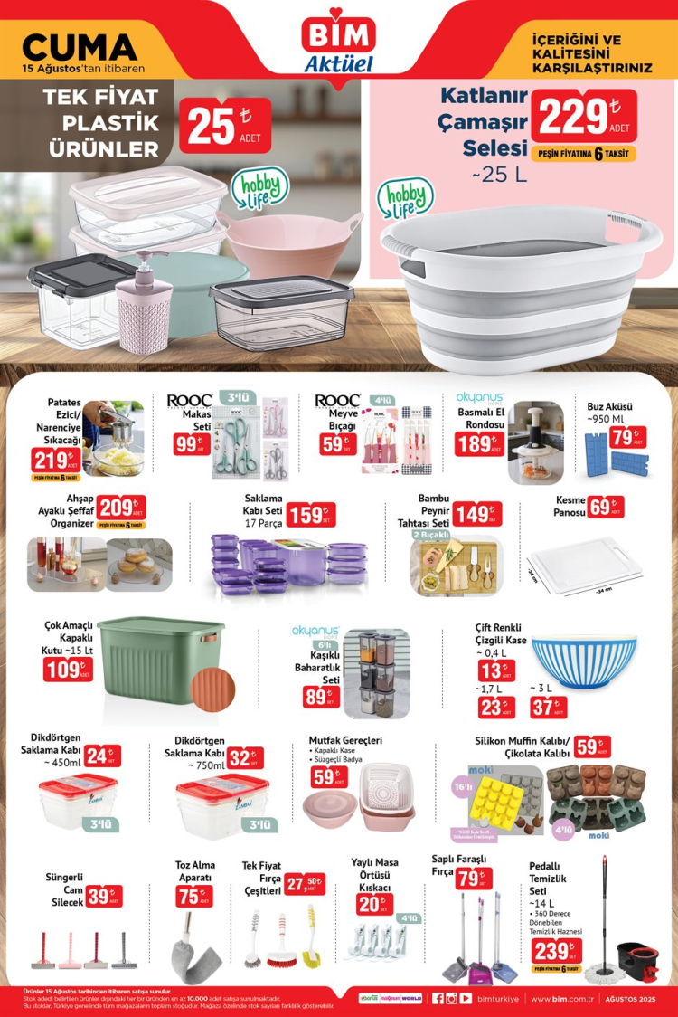 bim 15 agustos aktüel ürünler kataloğu