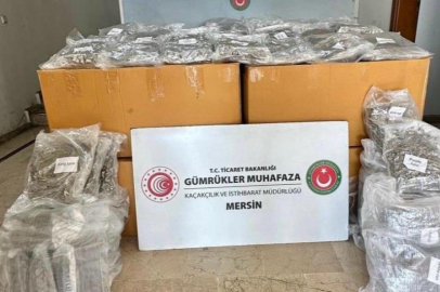 Mersin Limanı'nda 587 kilogram esrar ele geçirildi