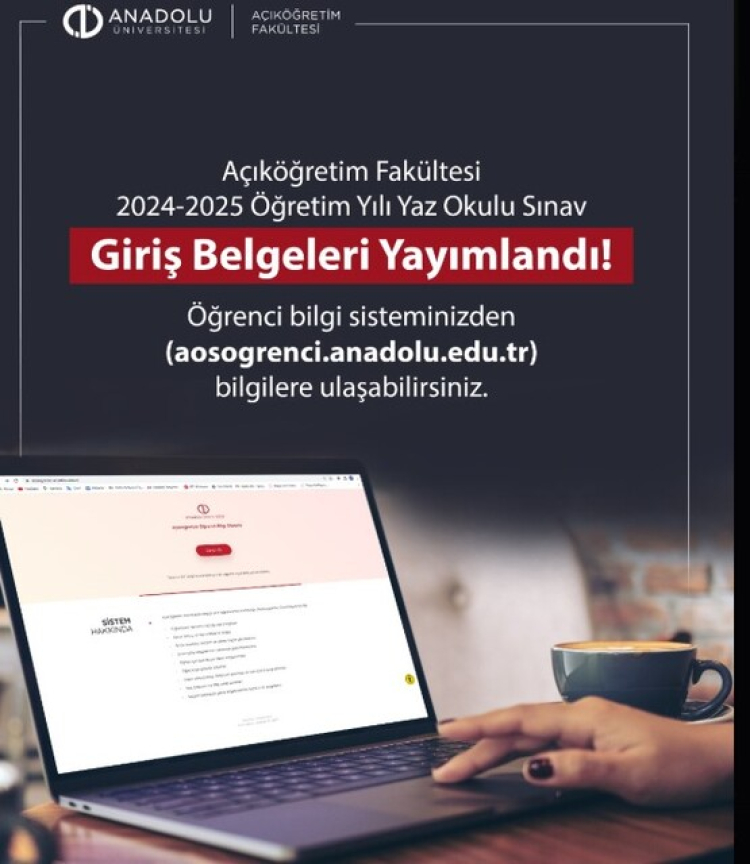 AÖF yaz okulu sınav giriş belgeleri erişime açıldı AÖF Yaz Okulu sınavı ne zaman, nasıl yapılacak 2