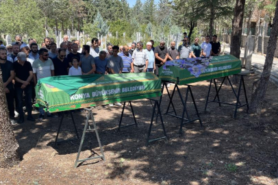 Konya Derebucak'ta derede boğulan iki kız kardeş dualarla son yolculuğuna uğurlandı