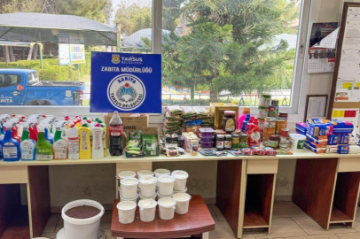 Tarsus’ta son kullanma tarihi geçmiş 500 ürün ele geçirildi, işletmelere ceza kesildi