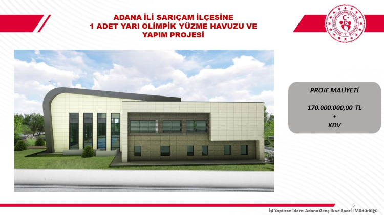 Adana’ya 830 milyon TL’lik dev spor yatırımı 4