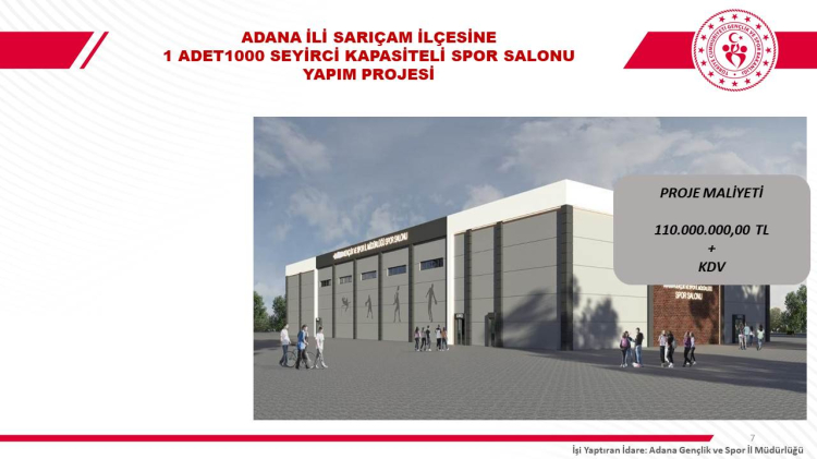 Adana’ya 830 milyon TL’lik dev spor yatırımı 7