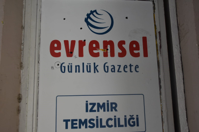 İzmir’de Evrensel Gazetesi binasına silahlı saldırı kamerada