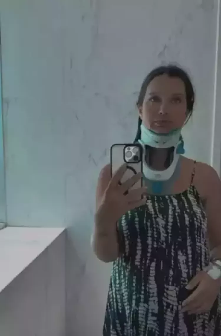 7 aylık hamile olan İrem Helvacıoğlu'ndan korkutan kaza: 'Felç kaldığımı sandım' 2