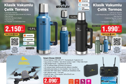 BİM 15 Ağustos 2025 Aktüel Kataloğu Raflarda: Stanley Termos ve Teknoloji Ürünleri Dikkat Çekiyor