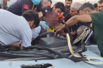 Adıyaman’da otomobil takla attı: 1’i ağır 4 yaralı