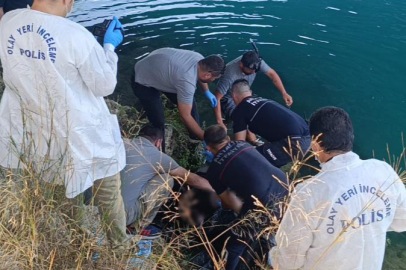 Balık avlamak için geldiği ırmakta ceset buldu