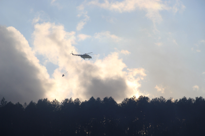 Bolu Mengen’de çıkan orman yangını kısmi olarak kontrol altına alındı