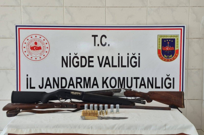Niğde’de ruhsatsız silah operasyonu: 4 Kişi yakalandı
