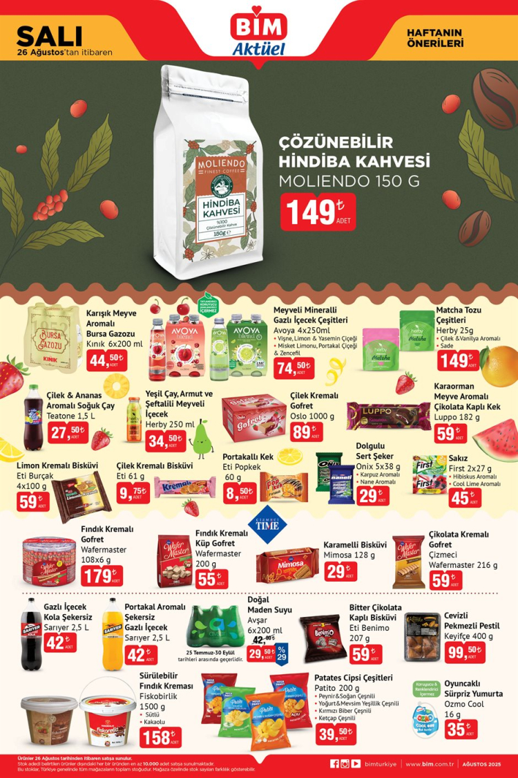 bim aktüel ürünler kataloğu