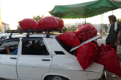 Adana’nın Kozan ilçesinde salça sezonu başladı: Toros otomobiller biberle doldu taştı