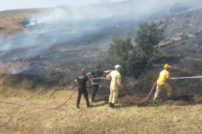 Tokat’ta örtü yangını korkuttu