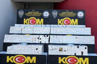 Adana’da dev kaçak tütün ve makaron operasyonu: 2 tutuklu