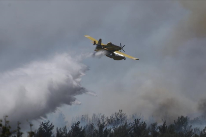 OGM'ye ait yangın söndürme uçağı su alma sırasında kaza kırıma uğradı