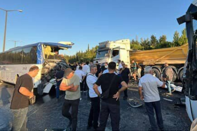 TEM Otoyolu Halkalı mevkisinde kaza: 1 ölü, 16 yaralı