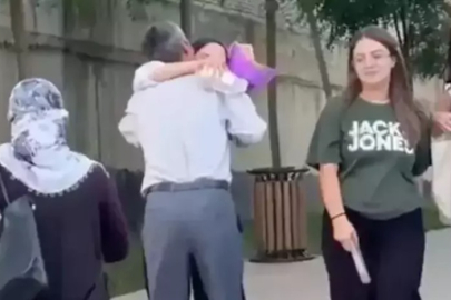 YKS çıkışı babasının çiçekleriyle karşılanan Çimen istediği bölüme yerleşti