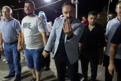 Giresun’da bir vatandaş düğünde drona para takarken elinden oluyordu