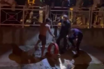 Adana’da polis uygulamasından kaçan kişi kanala atladı