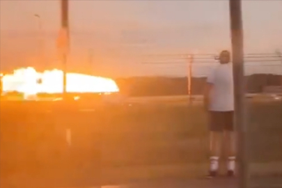 Hava gösterisi hazırlıkları sırasında bir F-16 savaş uçağı düştü