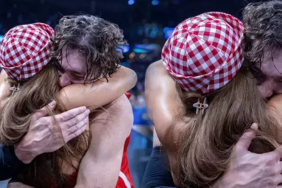 Ebru Şahin’den Cedi Osman’a tribün sevinci